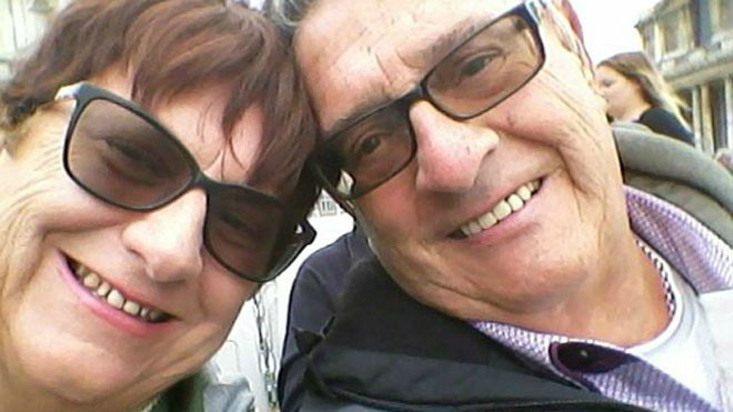 Vợ chồng ông bà Hunter. 