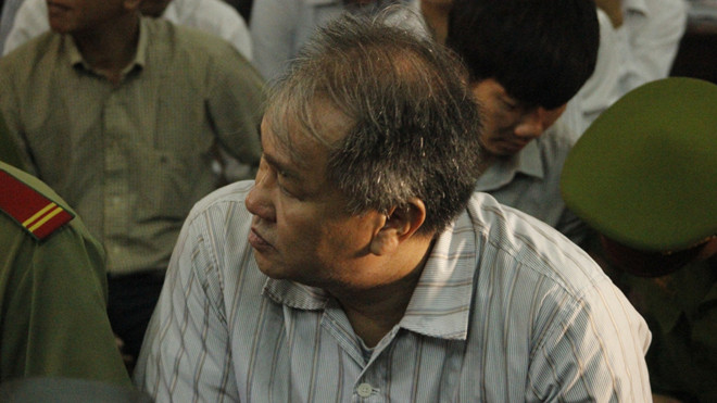 Phạm Công Danh tại phiên tòa. Ảnh: Tân Châu