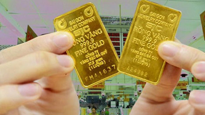 Cuối tuần, vàng lại tăng mạnh