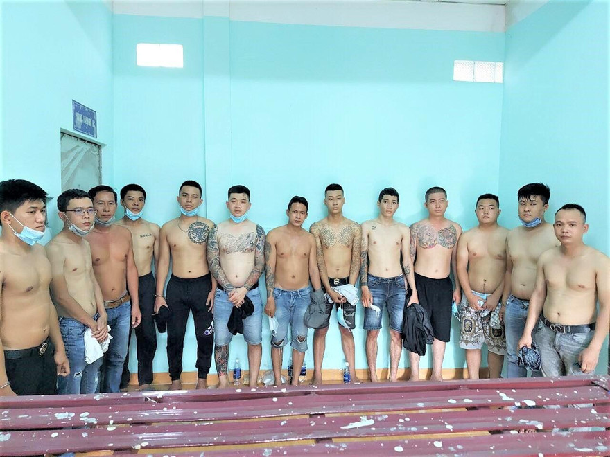 Các đối tượng bị tạm giữ