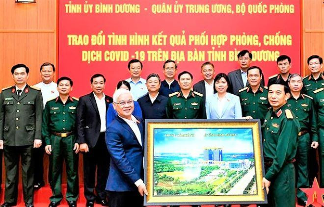 Đại tướng Phan Văn Giang: Quân đội sẵn sàng chi viện cho Bình Dương khi có yêu cầu