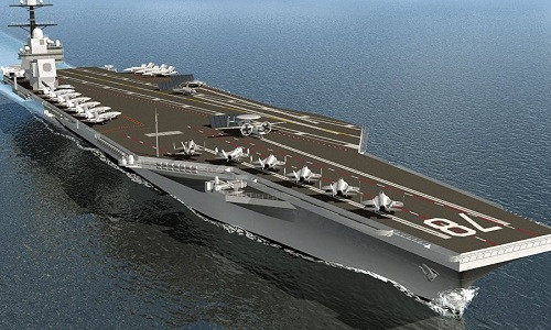 Tàu sân bay USS Gerald Ford của hải quân Mỹ. Ảnh: Sputnik