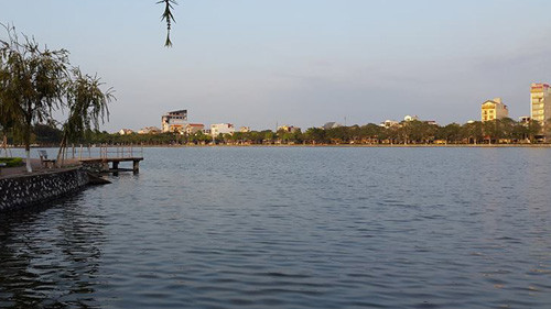 Hồ Bạch Đằng, thành phố Hải Dương. Ảnh: CTV.