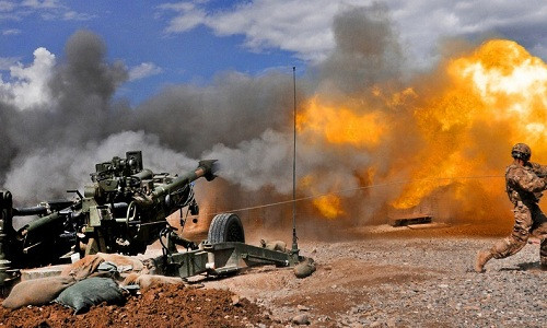 Pháo binh Mỹ tác chiến trên chiến trường. Ảnh: National Interest