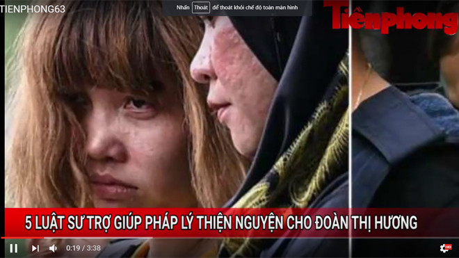 Tin nóng 24H: 5 luật sư trợ giúp pháp lý thiện nguyện cho Đoàn Thị Hương