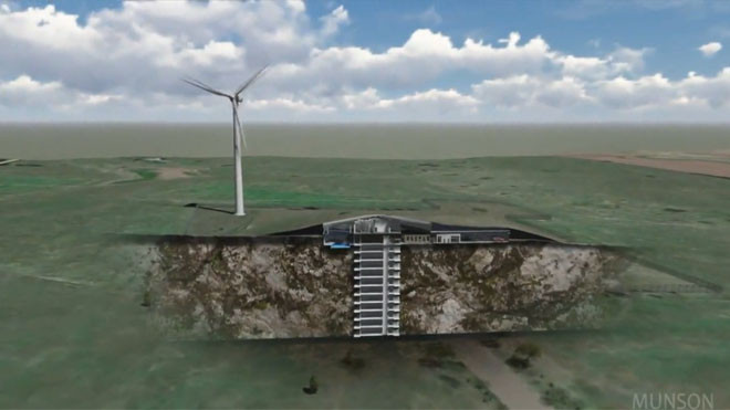 Hầm trú tận thế sâu 15 tầng cho giới nhà giàu Mỹ