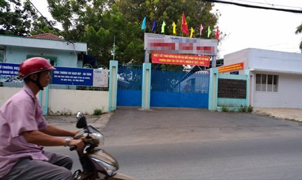 Trường tiểu học L.T.V, quận Thủ Đức, TPHCM - nơi bé gái lớp 1 nghi bị xâm hại