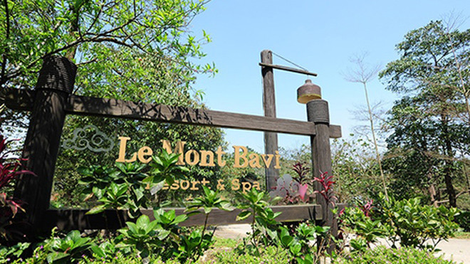 Công trình du lịch sinh thái giữa Vườn quốc gia Ba Vì. Ảnh: Võ Hải.