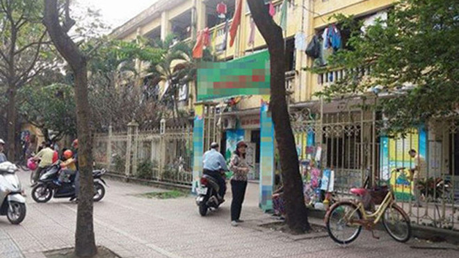 Trường mầm non con gái chị T. đang theo học