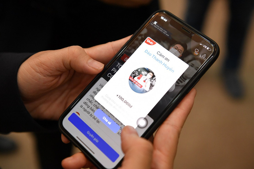 Từ nay người dân có thể dễ dàng quyên góp phòng, chống dịch Covid-19 qua VinID