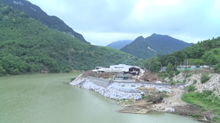 Vị trí lấn chiếm sông Mã trước khi tháo dỡ