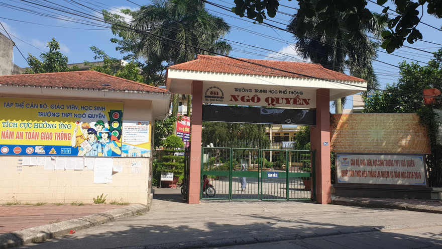 Trường PTTH Ngô Quyền năm nay có tỷ lệ "chọi" tăng đột biến - Ảnh: Hoàng Long