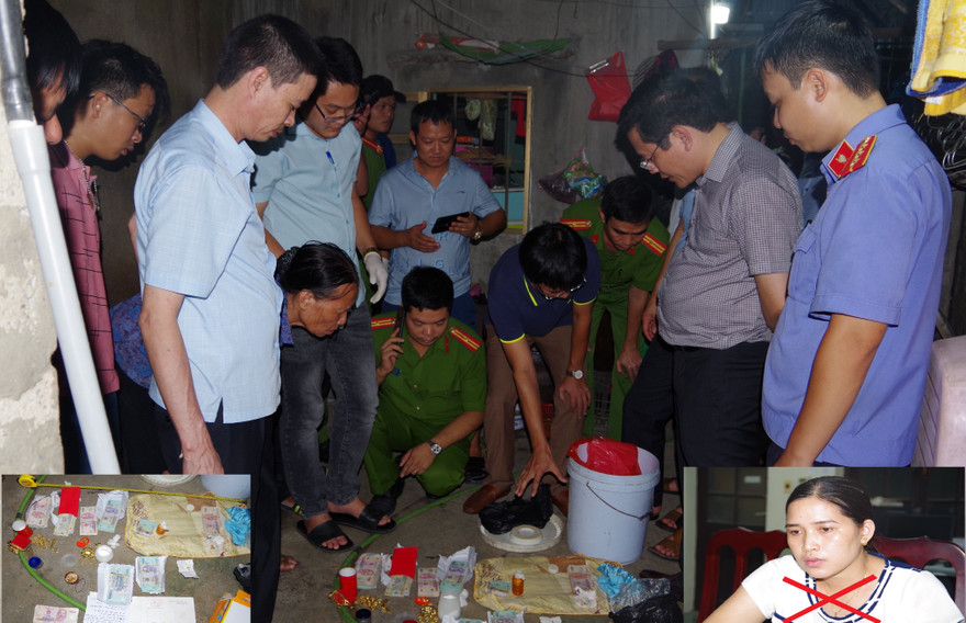 Tang vật và thủ phạm vụ trôm hơn 1 tỷ đồng - Ảnh: Công an Hà Nam