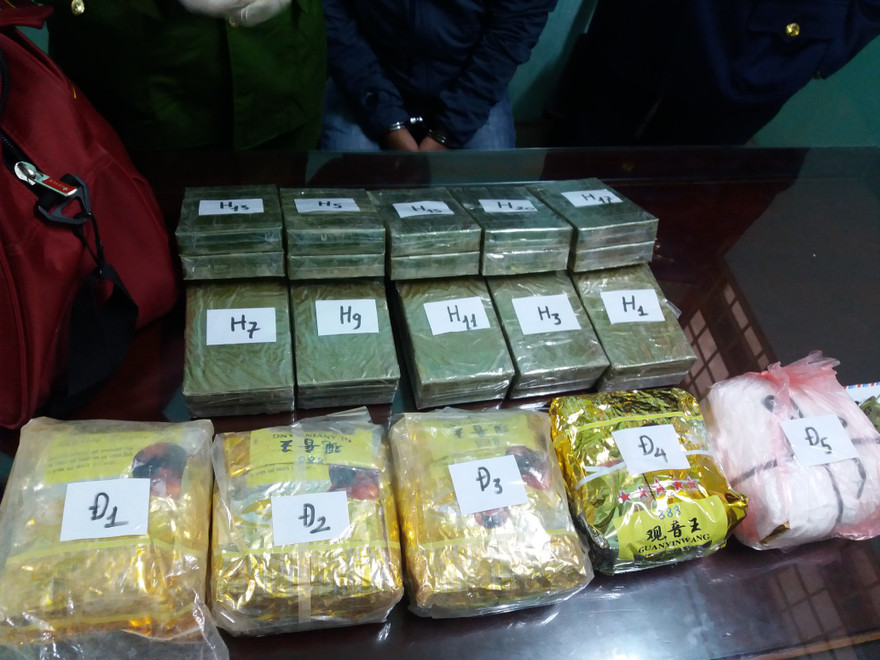 Tang vật ma tuý bị thu giữ - Ảnh: Hoàng Long