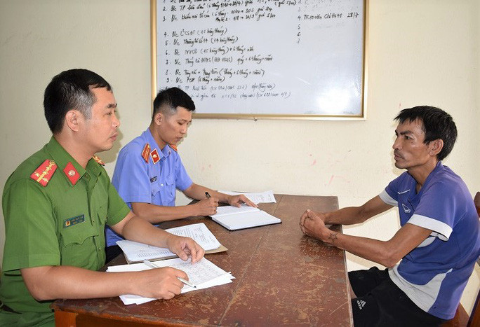 Bùi Xuân Quân bị tạm giư tại cơ quan công an - Ảnh: CANB