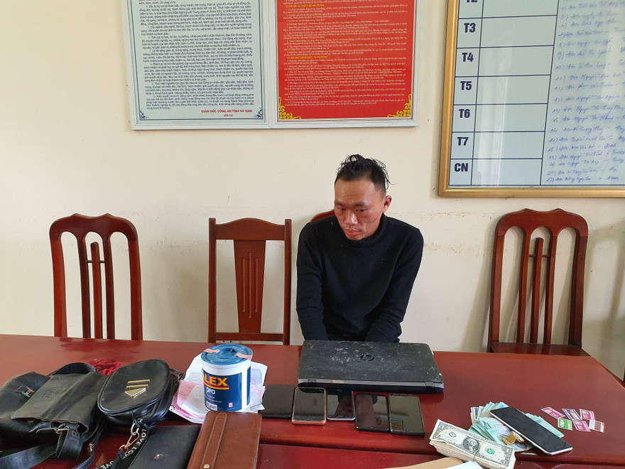 Tên trộm Trần Ngọc Xiêm có thành tịch gây ra hơn 30 vụ trộm từ Nghệ An ra Hà Nội - Ảnh: Hoàng Long