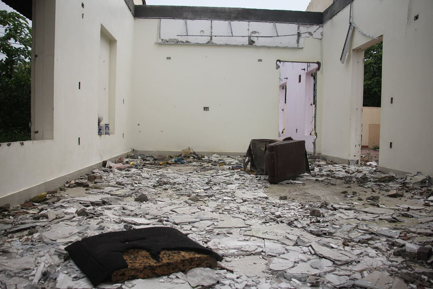 Công ty TNHH Lâ Quyết trở lên tan hoang sau khi bị Đường "Nhuệ" và đàn em chiếm giữ - Ảnh: Hoàng Long