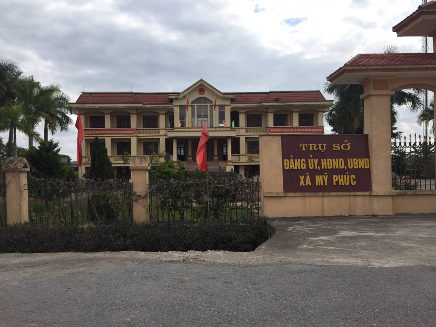 $ cựu cán bộ của UBND xã Mỹ Phúc bị bắt giam để điều tra về tội "Lạm quyền" - Ảnh: Hoàng Long