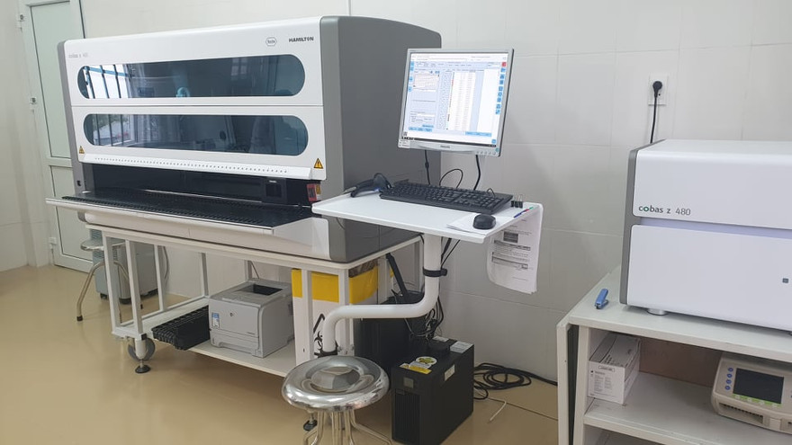 Gói thầu mua hệ thống máy xét nghiệm COVID-19 là một trong nhưng nội dung được thanh tra đột xuất tại Ninh Bình - Ảnh: Hoàng Long