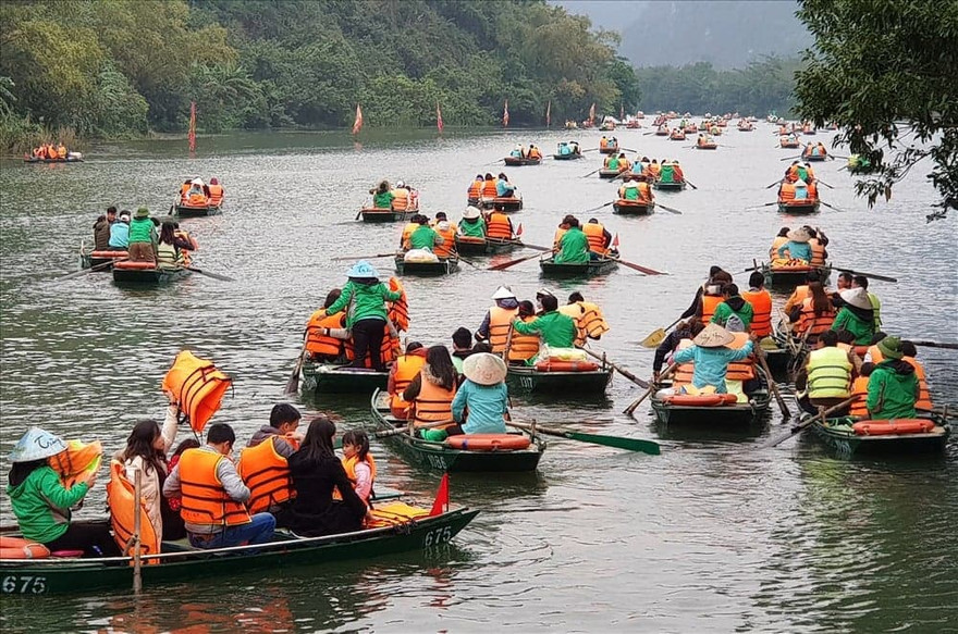Tam Cốc- Tràng An được xem là điểm đến của du khác khi đến Ninh Bình - Ảnh: Hoàng Long