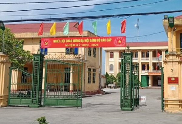 Trụ sở Công an huyện Xuân Trường, đơn vị đang tạm giữ ông Đặng Mạnh Hà - Ảnh: CTV