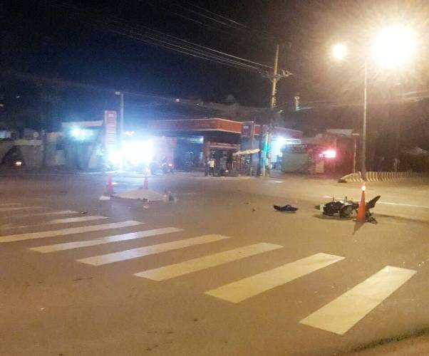 Xe tải tông hai người thương vong rồi bỏ trốn