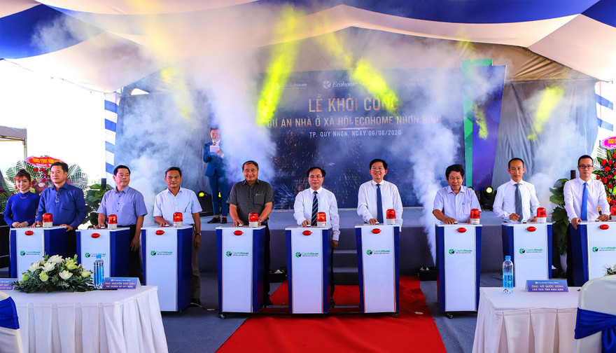 Nghi lễ chính thức khởi công dự án nhà ở xã hội EcoHome Nhơn Bình