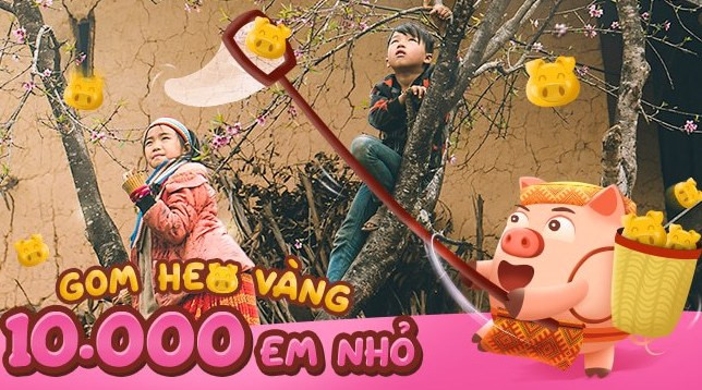 Gom “Heo vàng ảo” đi xây trường thật cho trẻ em vùng cao