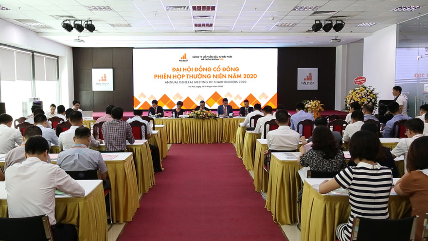 Phiên họp Đại hội đồng cổ đông Công ty CPĐT Hải Phát năm 2020