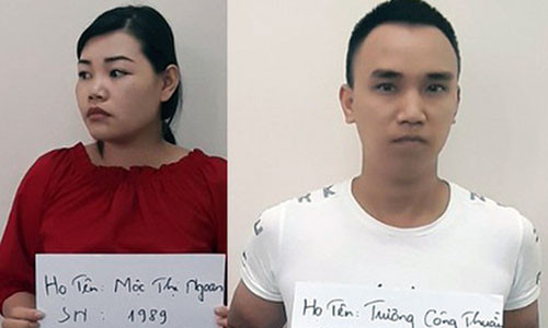 Hai đối tượng Trương Công Thuần và Mộc Thị Ngoan.