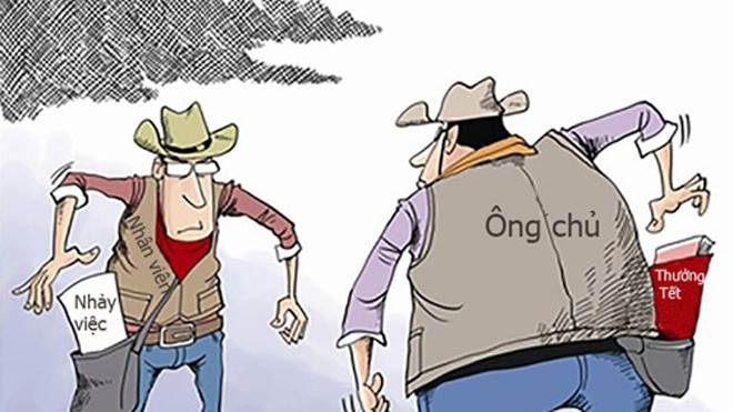 Nhiều lao động Trung Quốc muốn nghì việc vì thưởng Tết năm nay thấp. Ảnh: CCTV