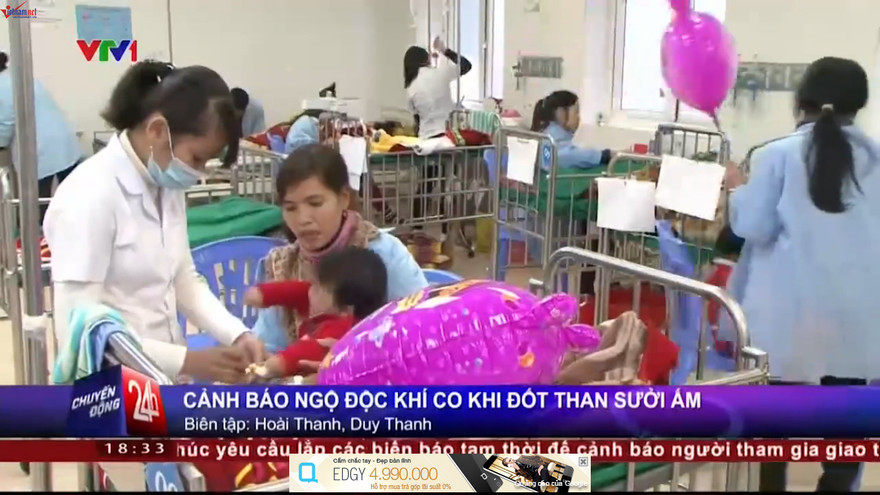 Ngạt khí CO vì đốt than sưởi ấm