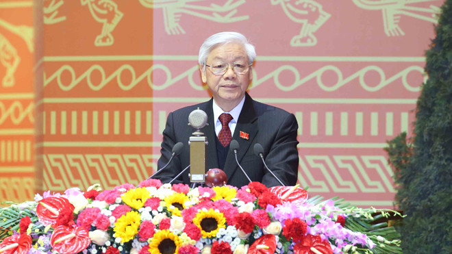 Tổng bí thư Nguyễn Phú Trọng. Ảnh: Hồng Vĩnh.