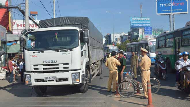 Hiện trường vụ tai nạn.