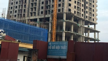 Tòa nhà nơi xảy ra vụ tai nạn.