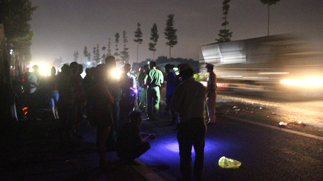 Hiện trường vụ tai nạn khiến 2 người thương vong