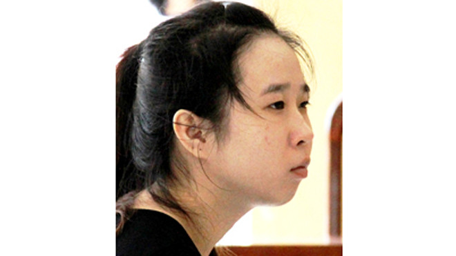 Võ Thị Thu Thảo tại tòa. Ảnh: Phúc Hưng