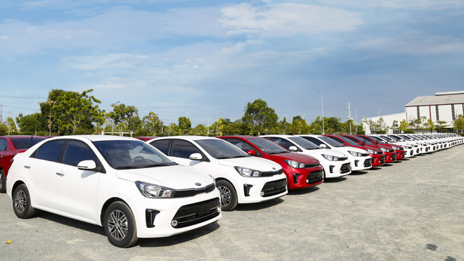 Xe Kia Soluto sản xuất tại nhà máy THACO Kia - KCN THACO Chu Lai