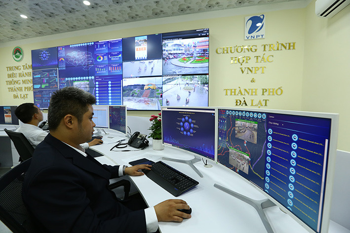 Trung tâm điều hành thông minh IOC TP Đà Lạt do VNPT xây dựng và phát triển