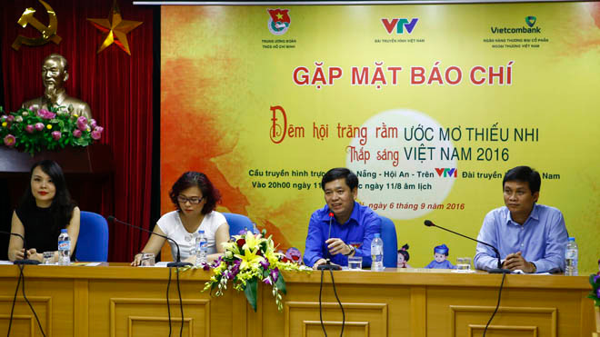 Anh Nguyễn Long Hải, Bí thư T.Ư Đoàn, Chủ tịch Hội đồng Đội T.Ư phát biểu tại buổi họp báo giới thiệu chương trình.