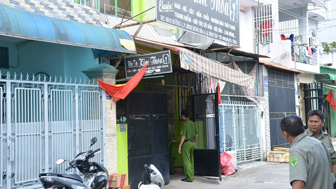 Căn nhà xảy ra sự việc.