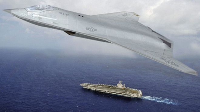 Bản phác họa tiêm kích tàng hình thế hệ 6 của hãng Northrop Grumman. Ảnh: Northrop Grumman