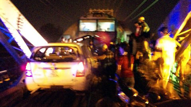 Tai nạn cầu Ghềnh năm 2011 khiến 2 người chết, 22 người bị thương. Ảnh: Hoàng Thắng