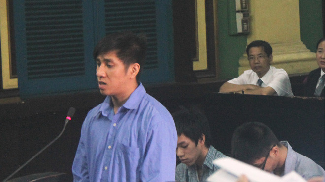 Phiên tòa xử các bị cáo sáng nay 23/9. Ảnh: Tân Châu