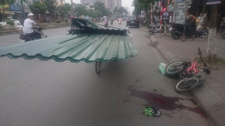 Hiện trường xảy ra vụ tai nạn. Ảnh: Thanh Hà