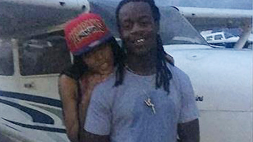 Brianna Davis và bạn trai Reginald Hillard Jr. trước chuyến bay. Ảnh: WDSU News