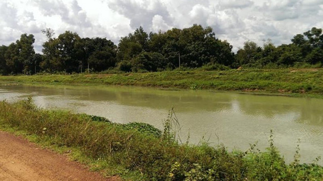 Đoạn kênh nơi phát hiện thi thể mẹ con chị G.