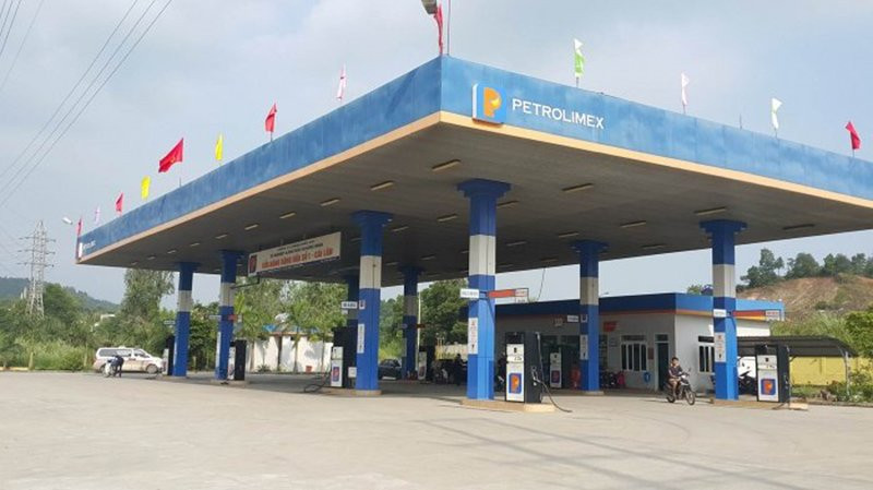 Cây xăng Cái Lân, nơi xảy ra xô xát giữa 3 chiến sĩ công an.