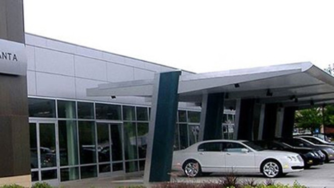 Đại lý Bentley Atlanta, nơi một số mẫu siêu sang bị mất trộm vào thời điểm vài ngày trước Giáng sinh. Ảnh: Facebook.