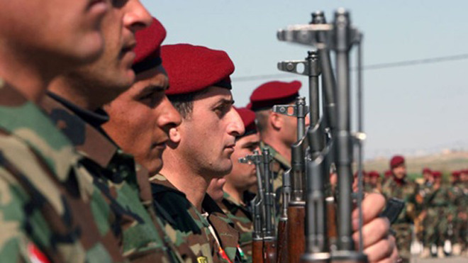 Các tay súng thuộc lực lượng Peshmerga của người Kurd. Ảnh: Iraqinews